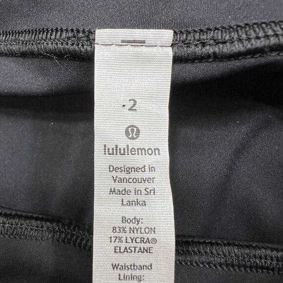 Lululemon Speed Wunder Tight 28" Speckle Shine Black Size 2 - Picture 3 of 8